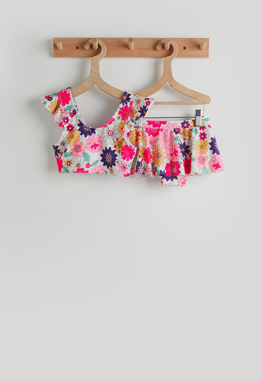 Pop Candy - Frilled shoulder bikini - multi