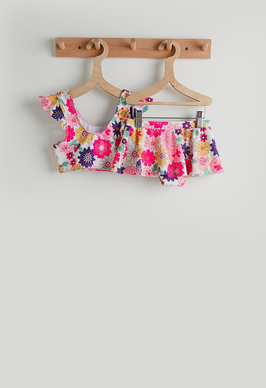 Pop Candy - Frilled shoulder bikini - multi