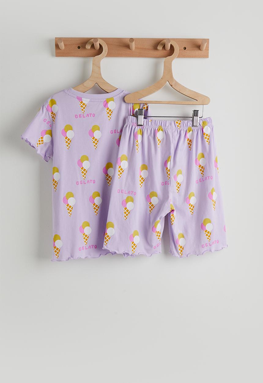 Pop Candy - Gelato aop ribbed set - lt purple