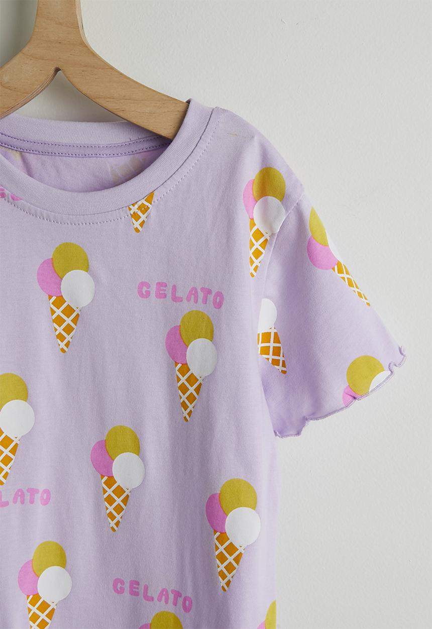 Pop Candy - Gelato aop ribbed set - lt purple