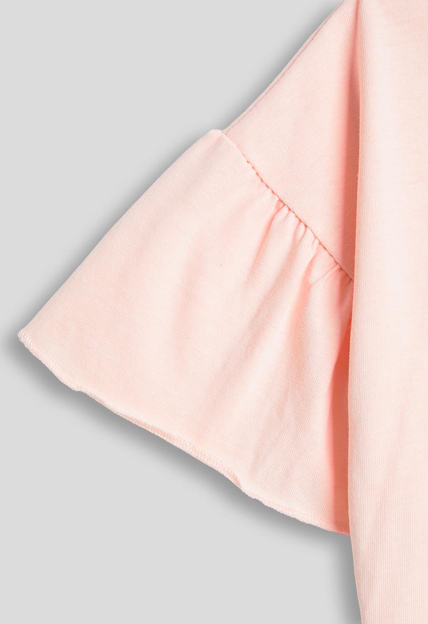 Pop Candy - Rainbow placement tee - peach