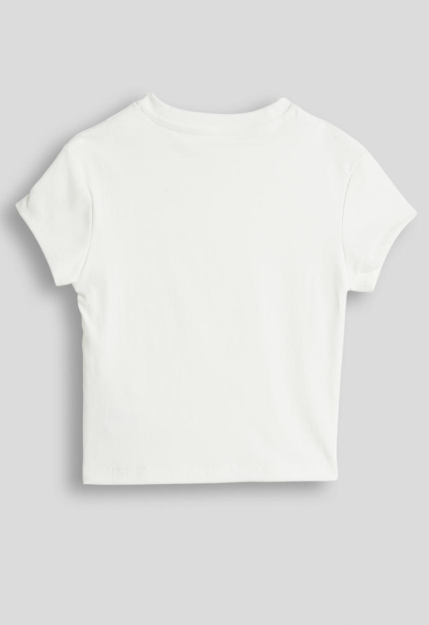 Pop Candy - Rhinestone tee - white
