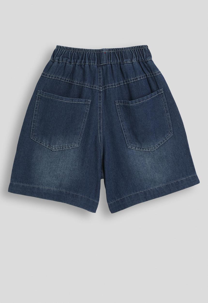 Pop Candy - Flared cargo-style jorts - blue