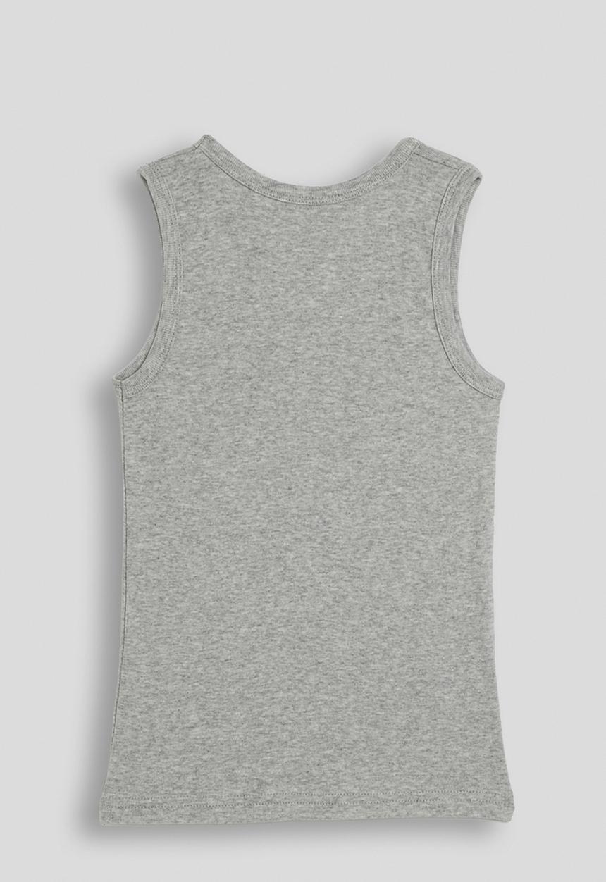 Pop Candy - Pup embroidered tank top - grey