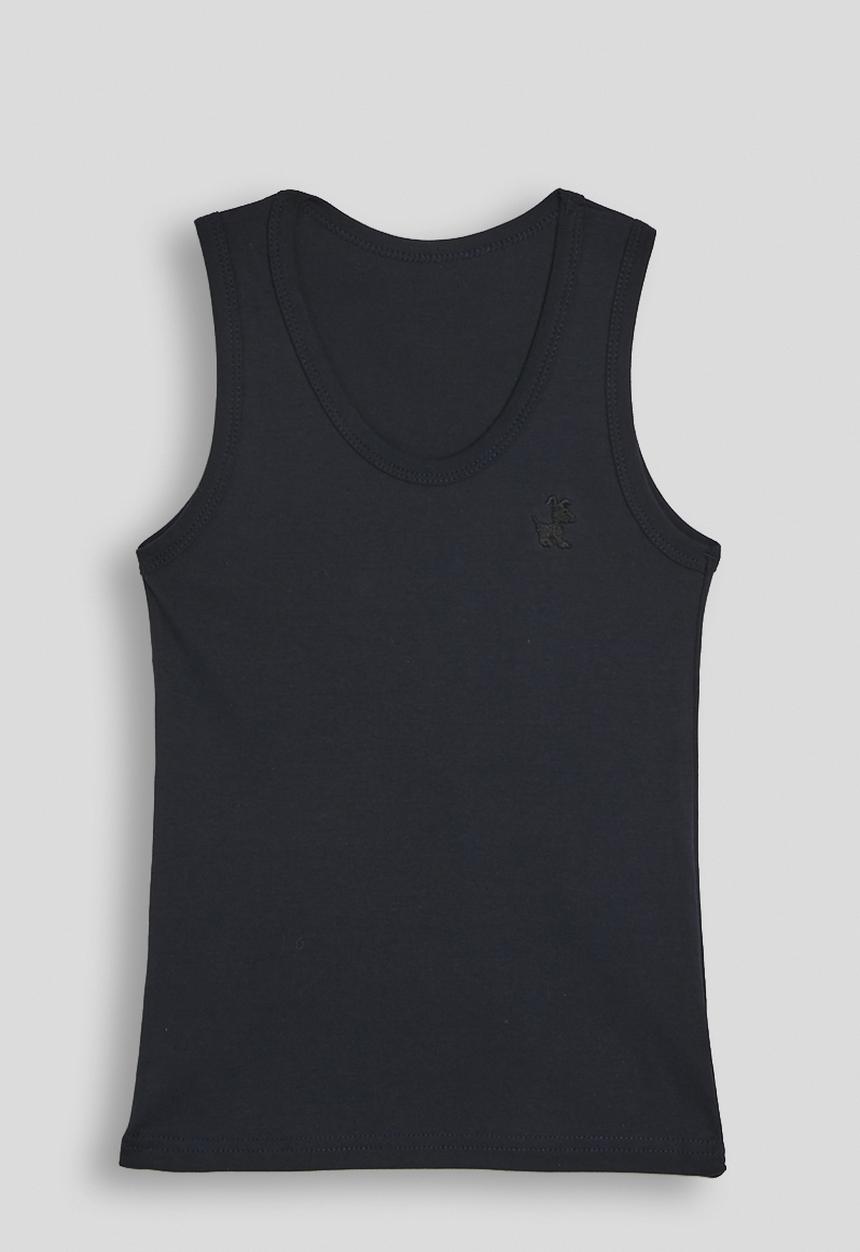 Pop Candy - Pup embroidered tank top - blue