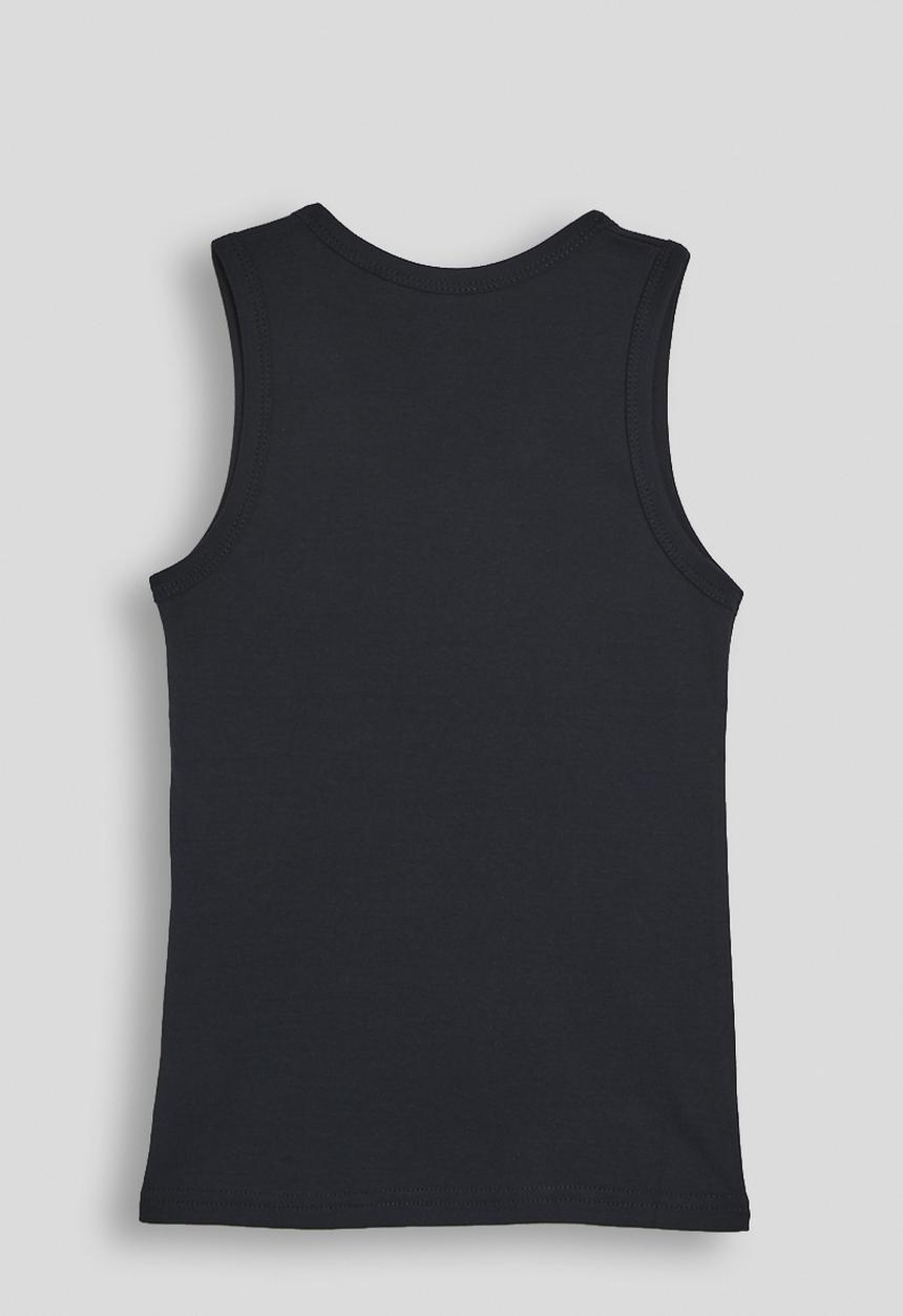 Pop Candy - Pup embroidered tank top - blue