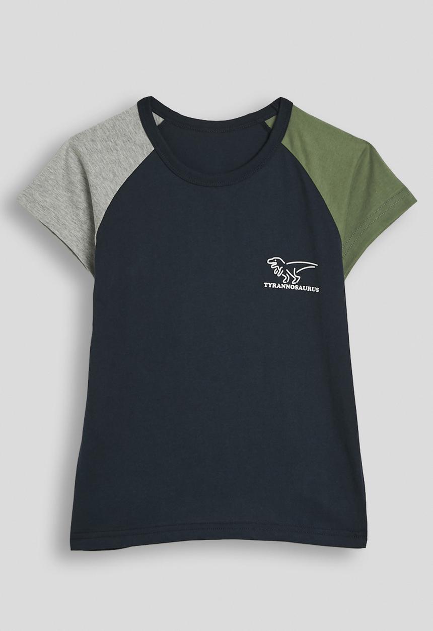 Pop Candy - Graphic raglan tee - navy/multi