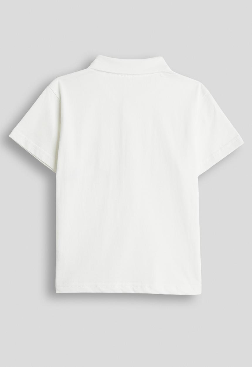 Pop Candy - Novelty pocket polo shirt - off white