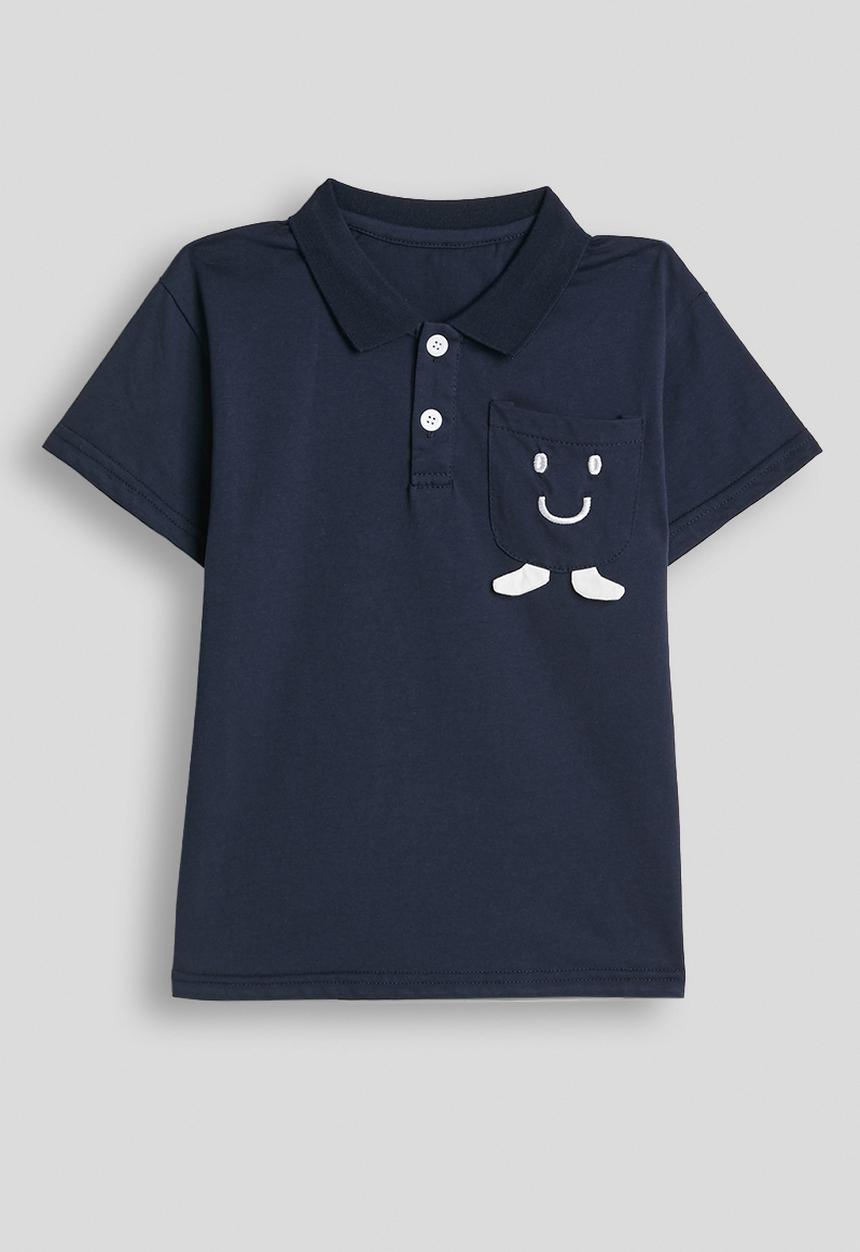 Pop Candy - Novelty pocket polo shirt - dark navy