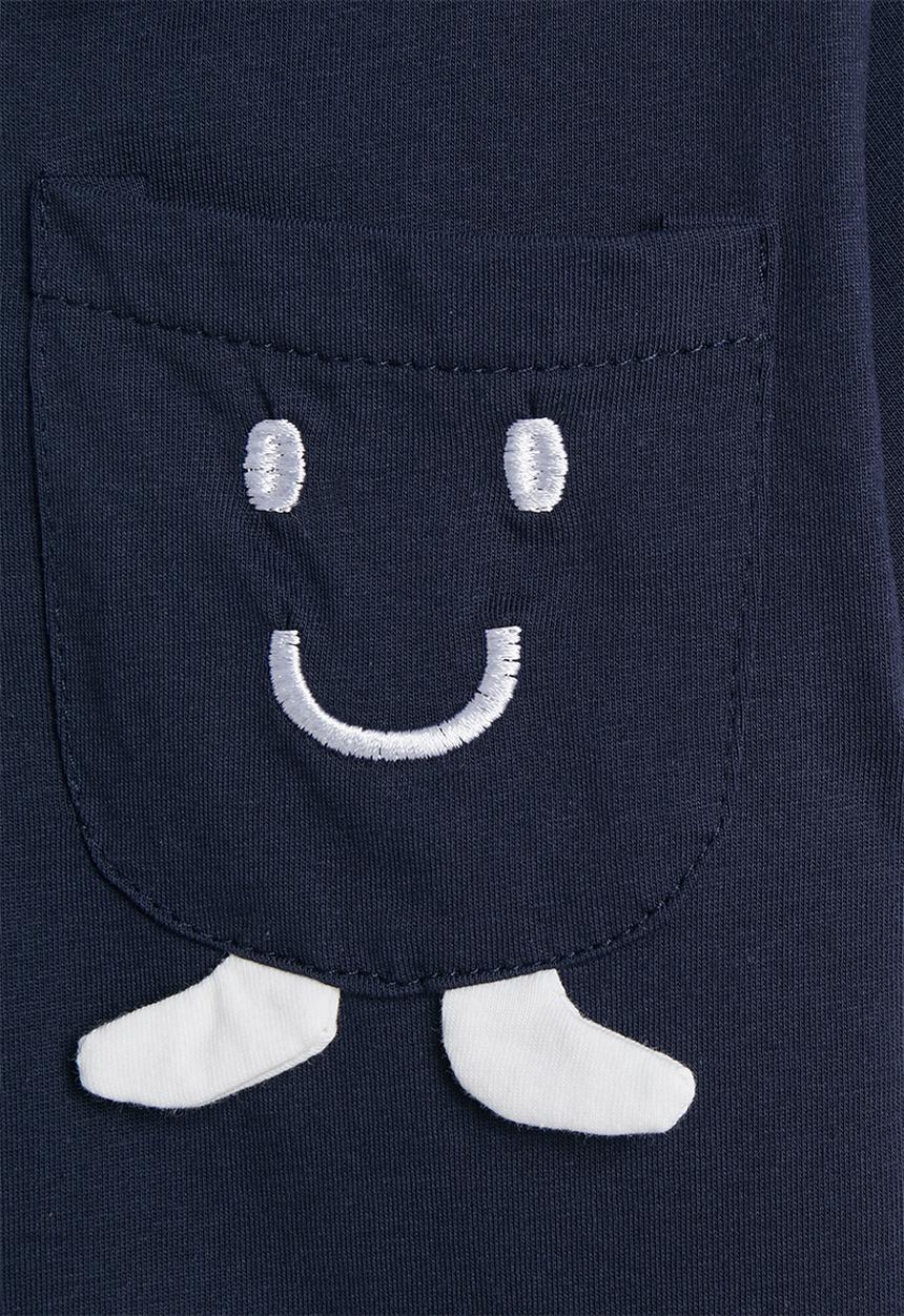 Pop Candy - Novelty pocket polo shirt - dark navy