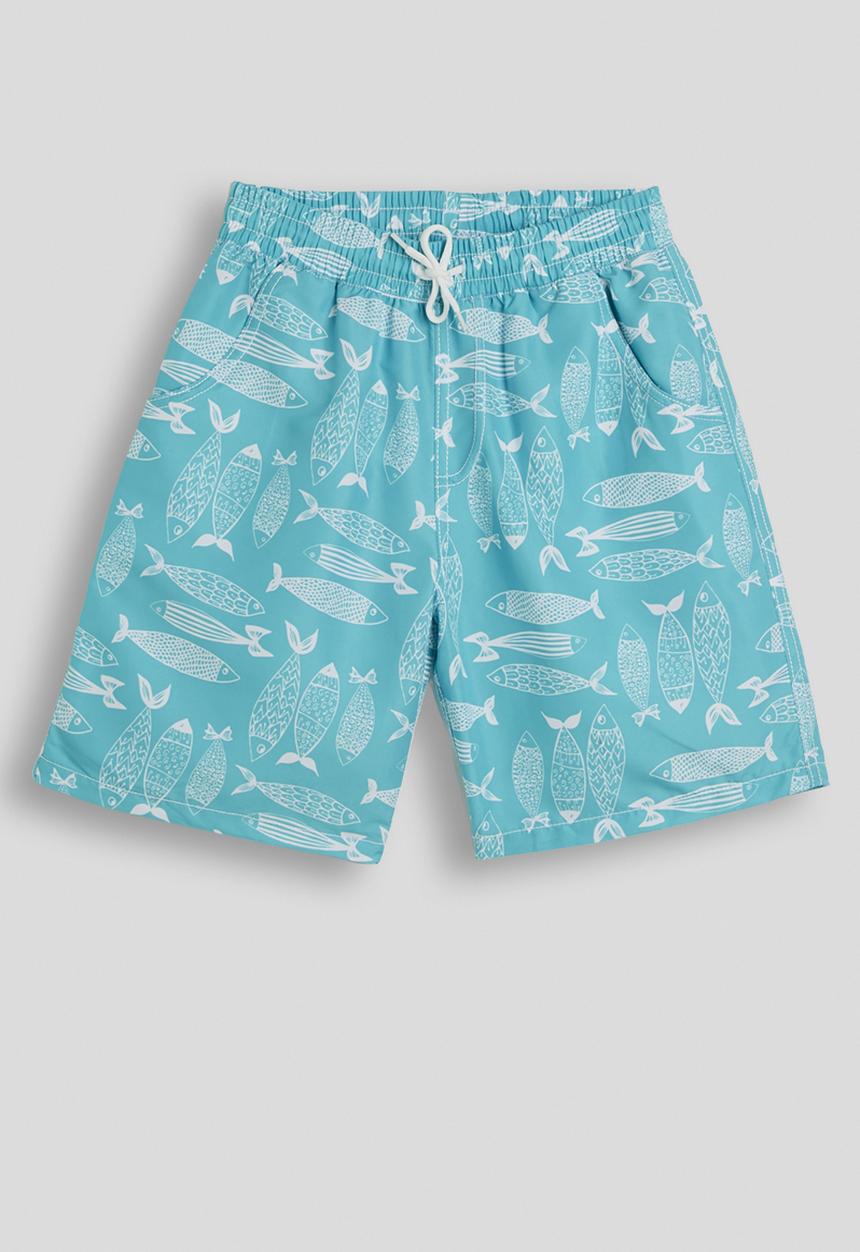 Pop Candy - Fish aop boardshorts - blue