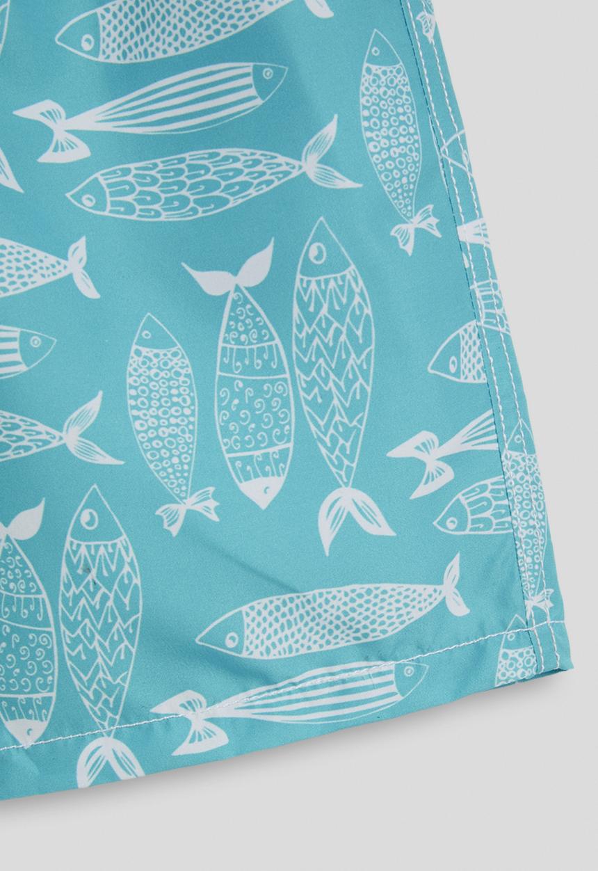 Pop Candy - Fish aop boardshorts - blue