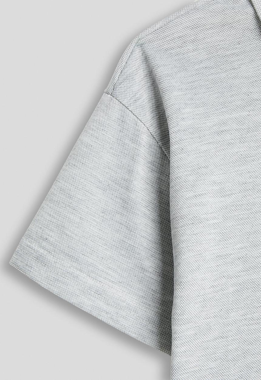 Pop Candy - Knit polo shirt - grey melange