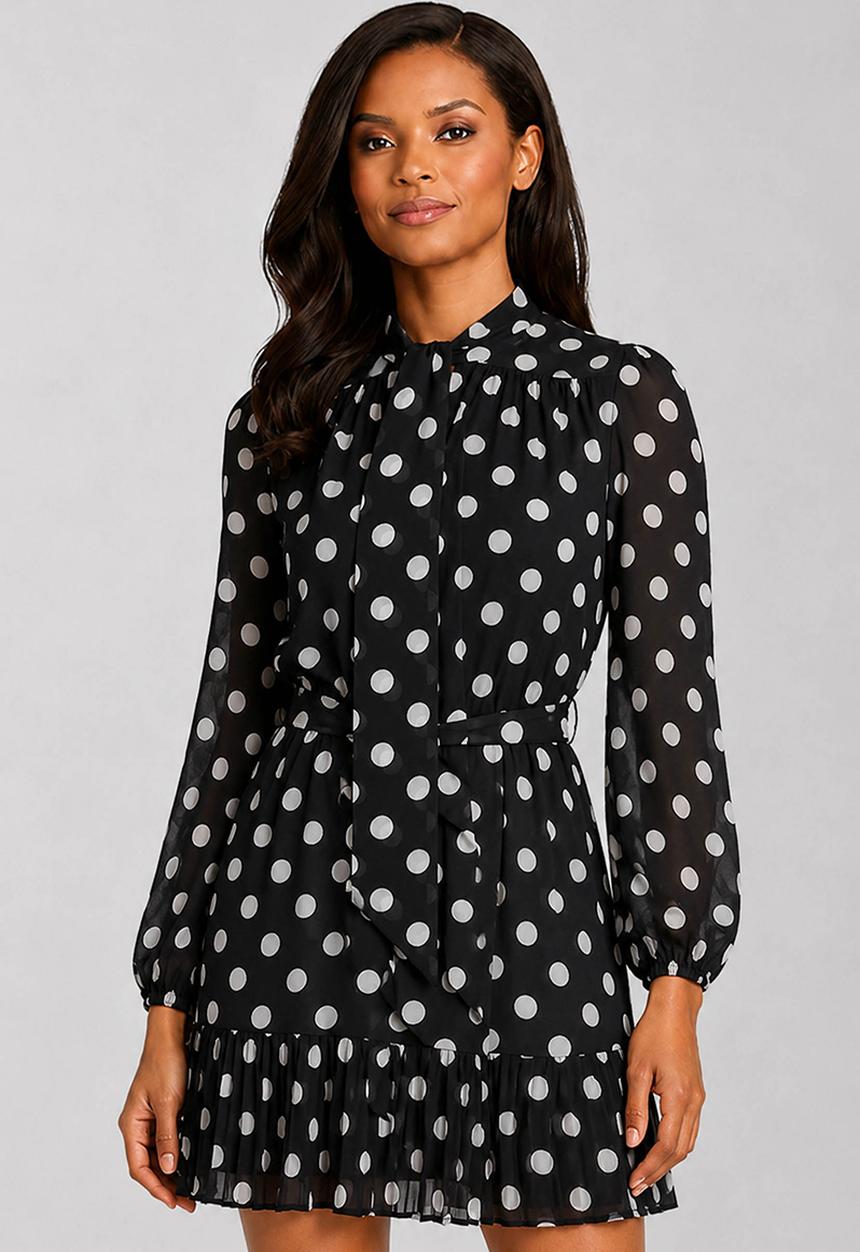 Pringle of Scotland - Pringle Brit Dress  - Black/White
