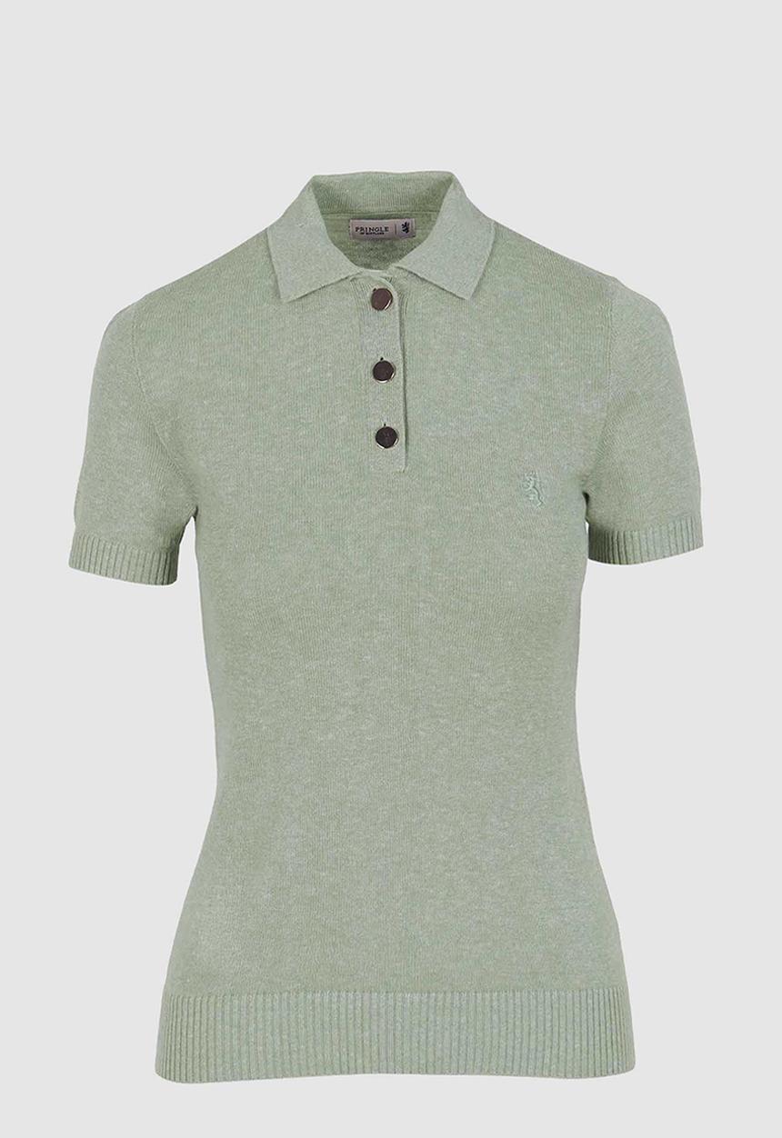 Pringle of Scotland - Pringle Lia Linen Blend Knit Top - Sage