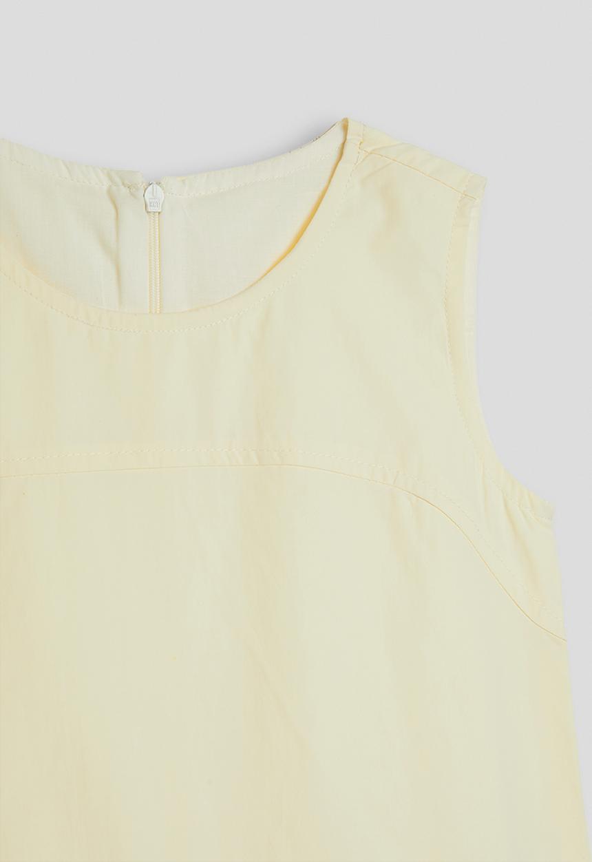 Pop Candy - Ruffle hem sundress with gathered skirt - yellow