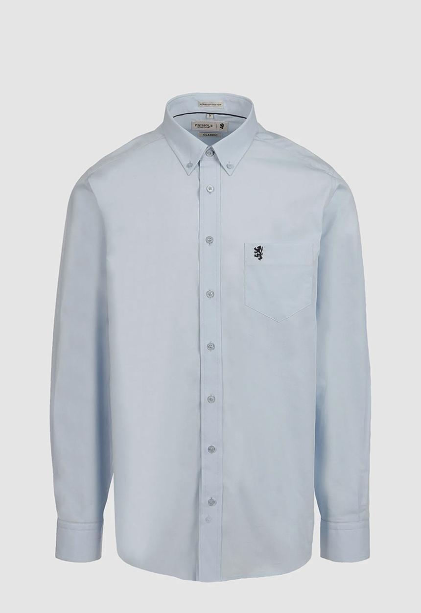 Pringle of Scotland - Pringle Jacob Long Sleeve Classic Stretch Shirt - Light Blue