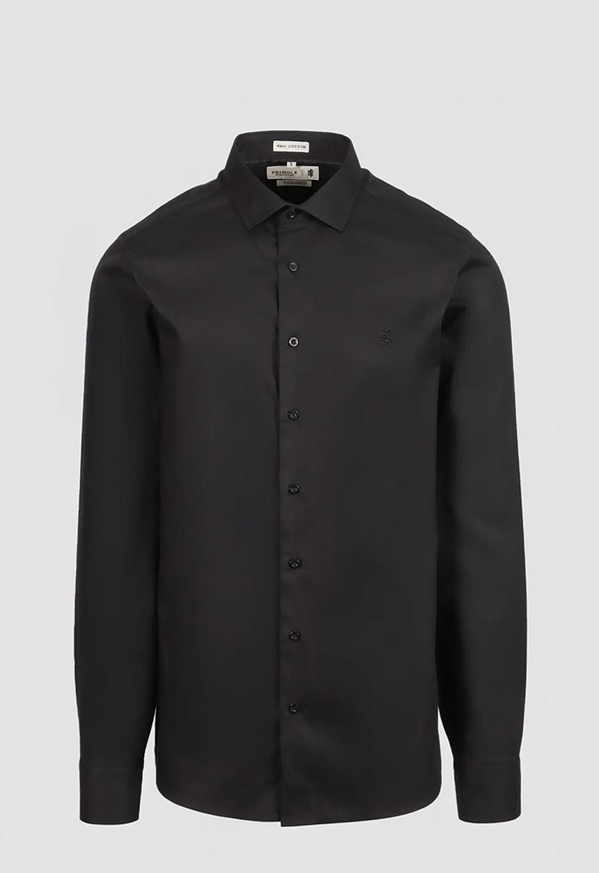 Pringle of Scotland - Pringle Tim Long Sleeve Tailored Shirt - Black