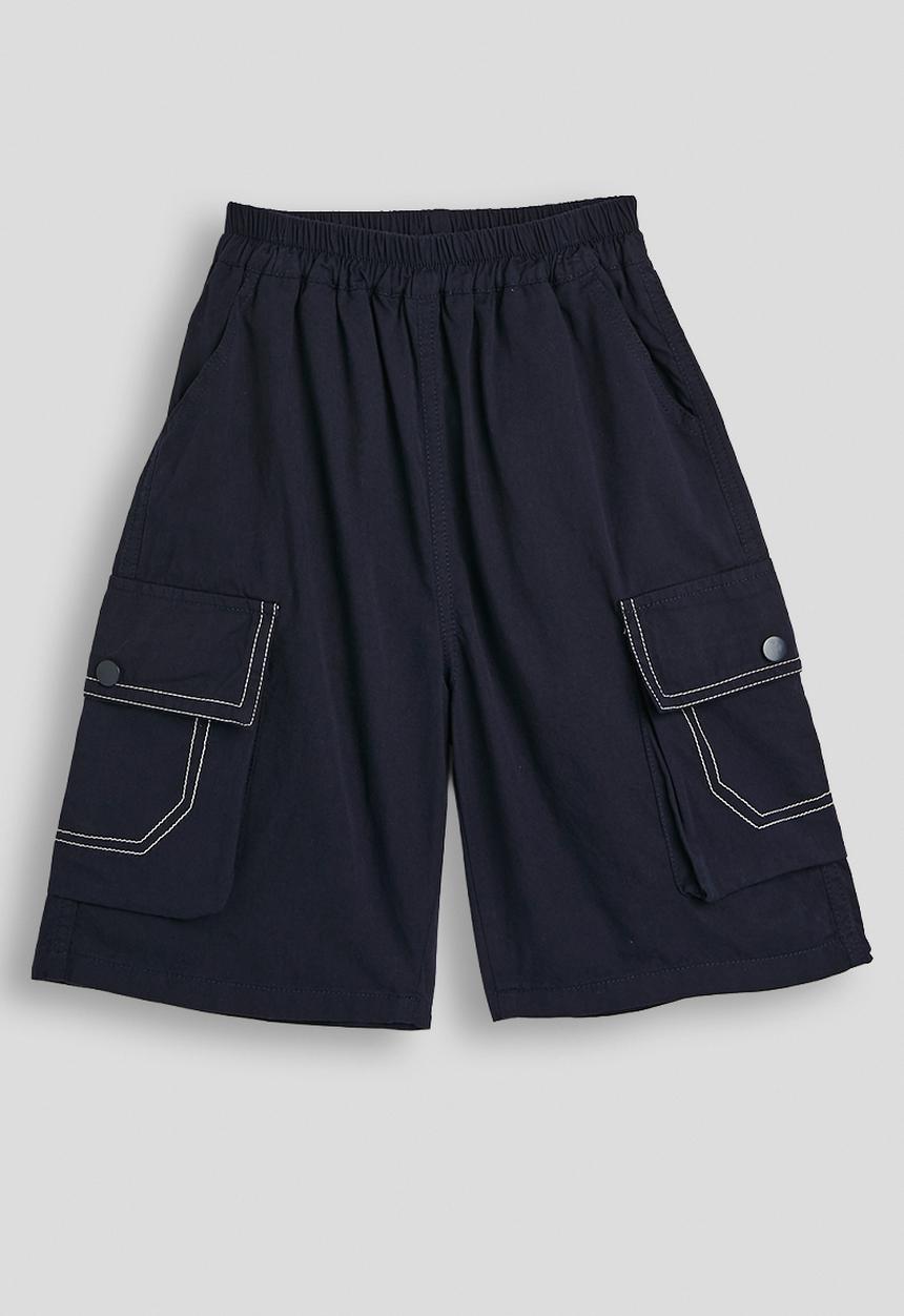 Pop Candy - Flap pocket shorts - dark navy