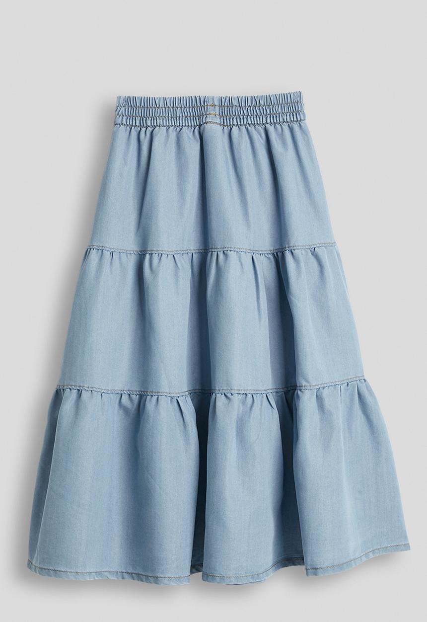 Pop Candy - Maxi gypsy skirt - light blue