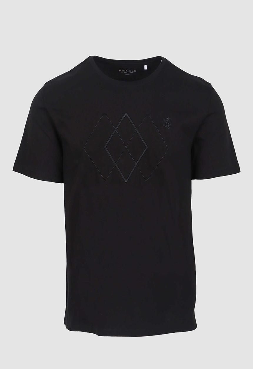 Pringle of Scotland - Pringle Benjamin Embroidery Tee - Black
