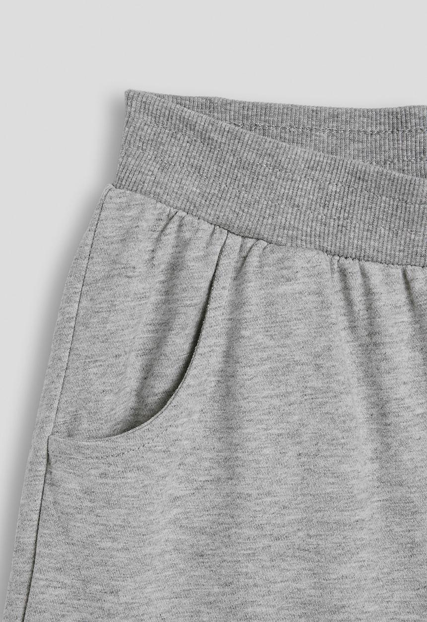 Pop Candy - Dino applique sweatshorts - grey