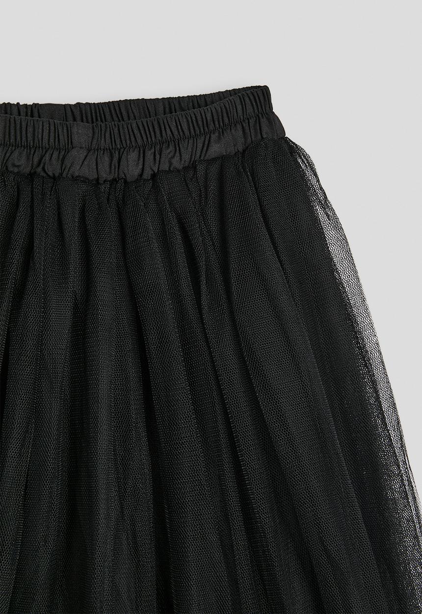 Pop Candy - Layered tulle party skirt - black