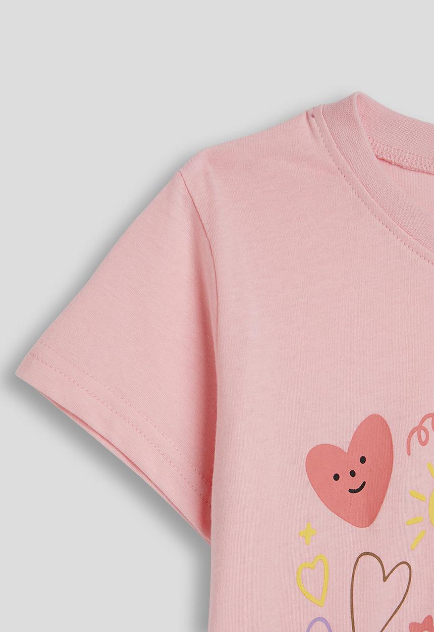 Pop Candy - Floral graphic tee - pink