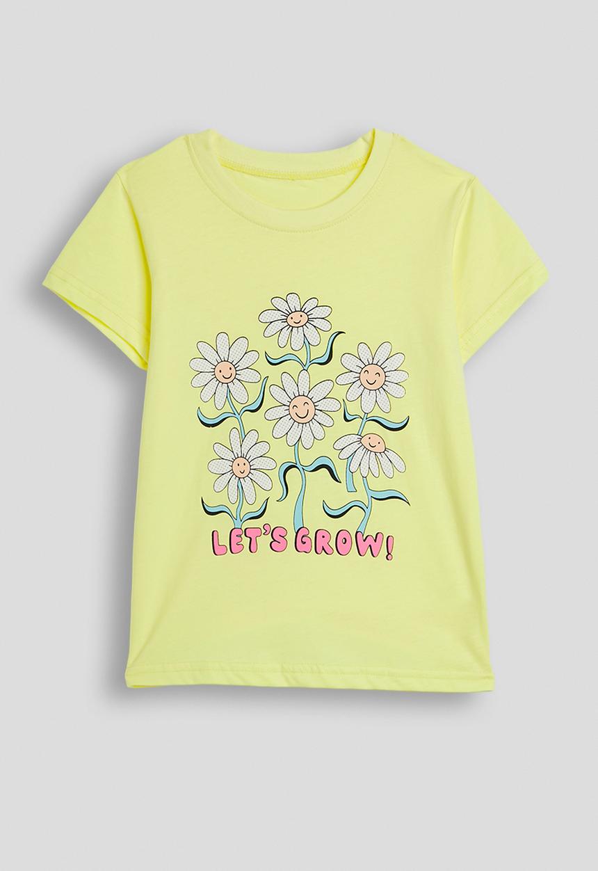 Pop Candy - Graphic and slogan tee - yellow