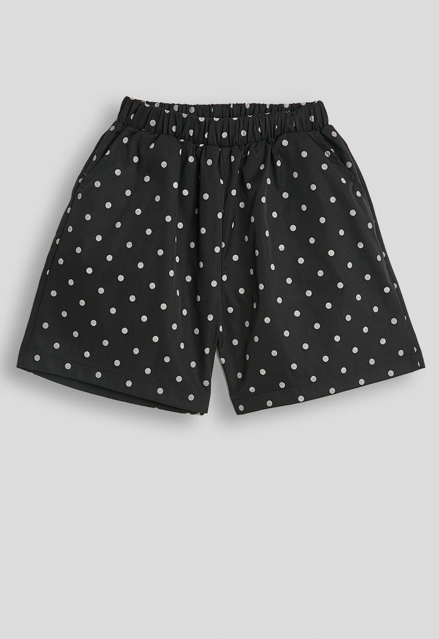 Pop Candy - Polka dot shorts - black