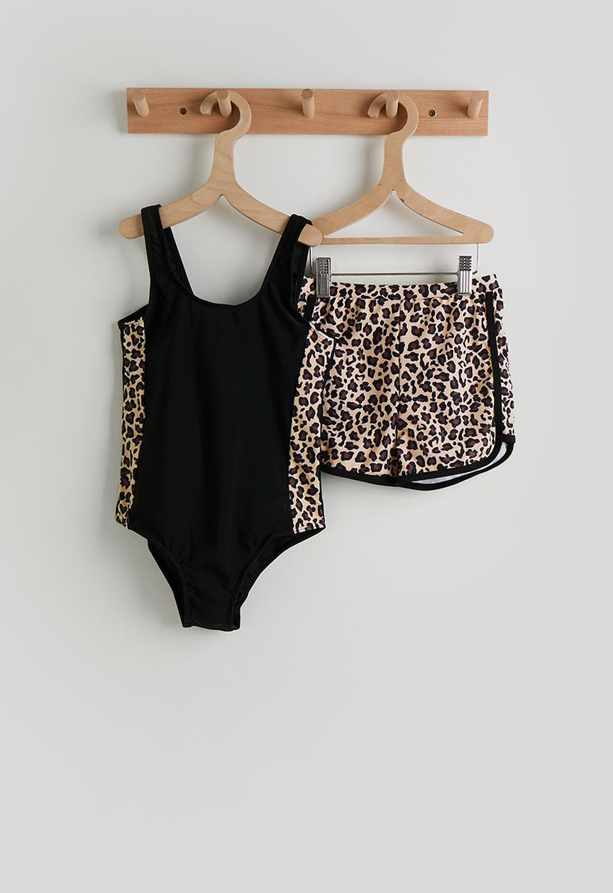 Pop Candy - One-piece swimsuit and swim shorts - black/multi
