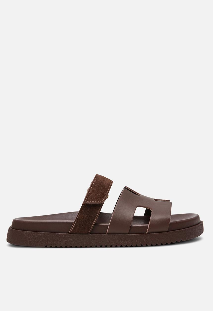 Steve Madden - Mayven-cn slide - choc brown suede