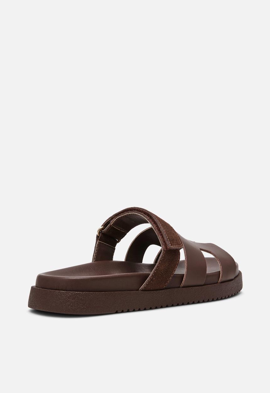 Steve Madden - Mayven-cn slide - choc brown suede