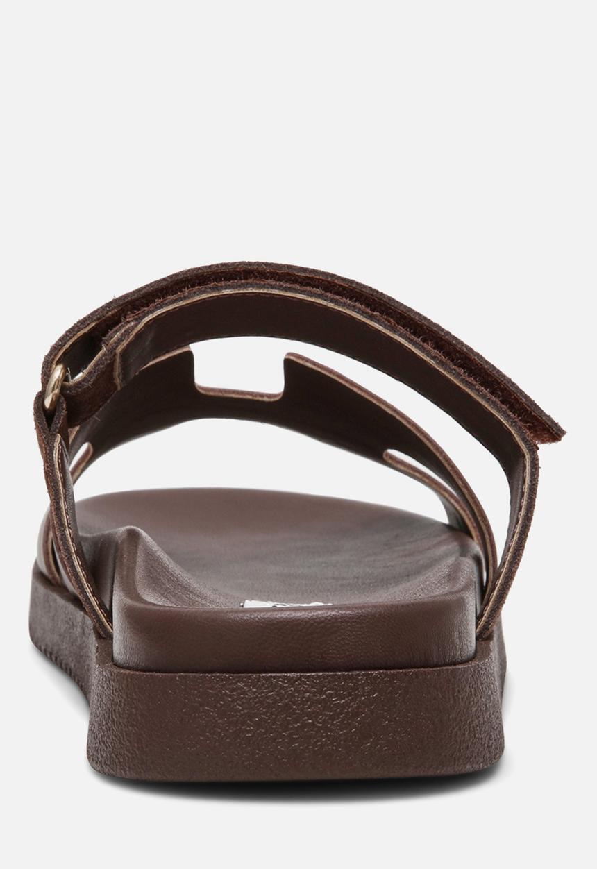 Steve Madden - Mayven-cn slide - choc brown suede