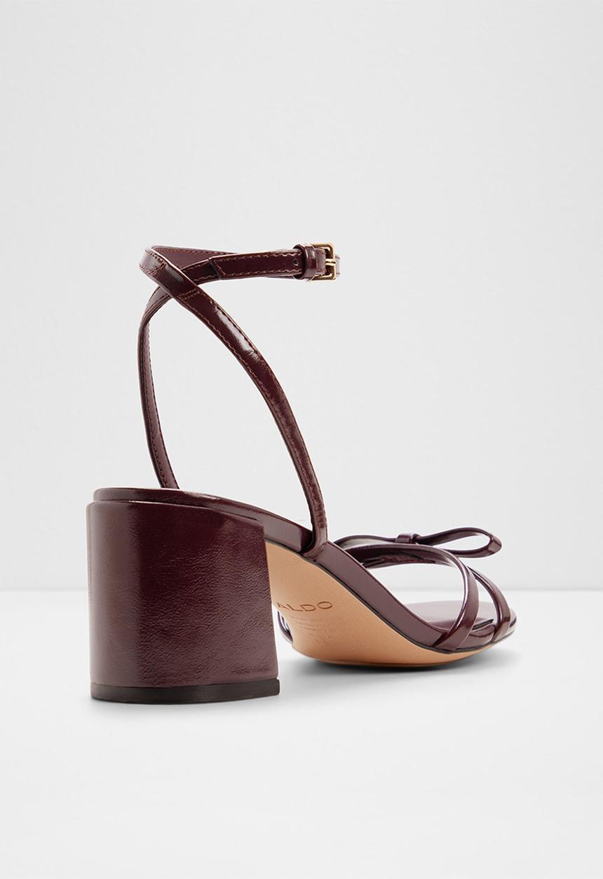 ALDO - Boula open toe ankle strap - burgundy