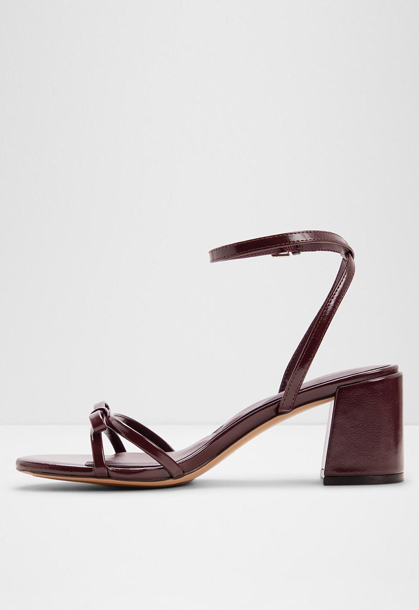 ALDO - Boula open toe ankle strap - burgundy