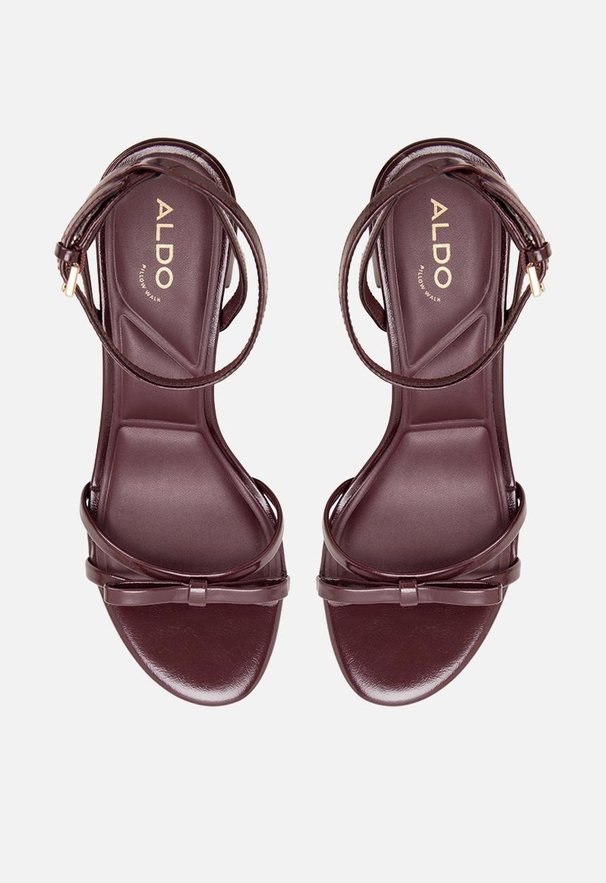ALDO - Boula open toe ankle strap - burgundy