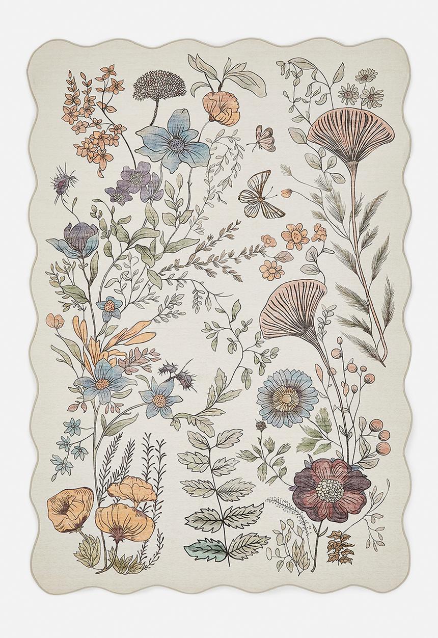 Fotakis - Flora Botanical poly rug nat