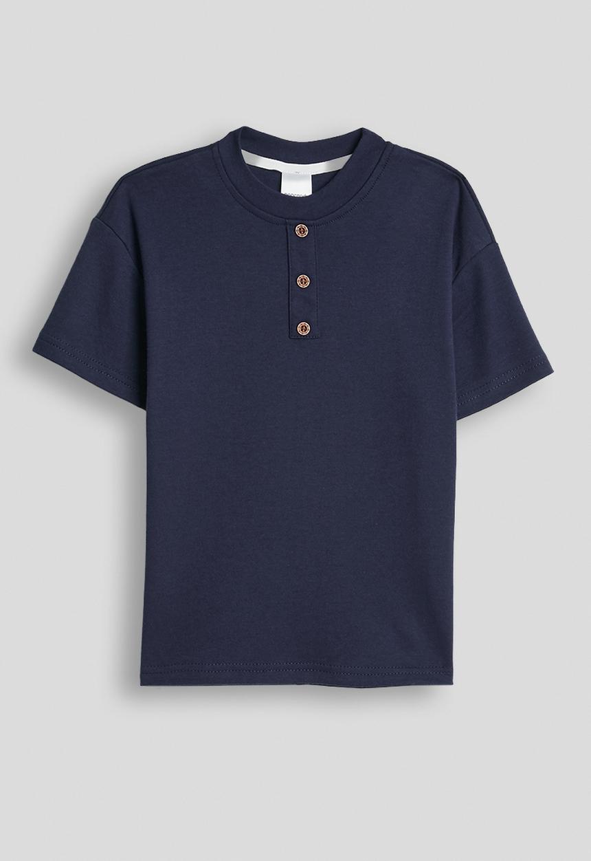 Pop Candy - Henley-style tee - navy