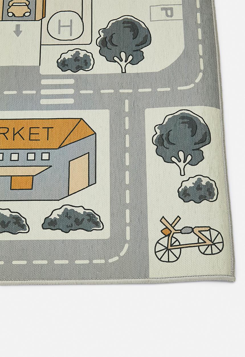 Fotakis - Roaming roads poly rug - grey
