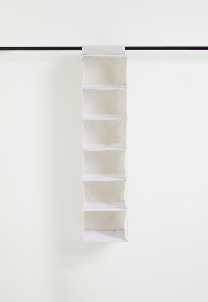 Bathroom Solutions - Calico Collapsible 6 Shelf Hang Org - neutral