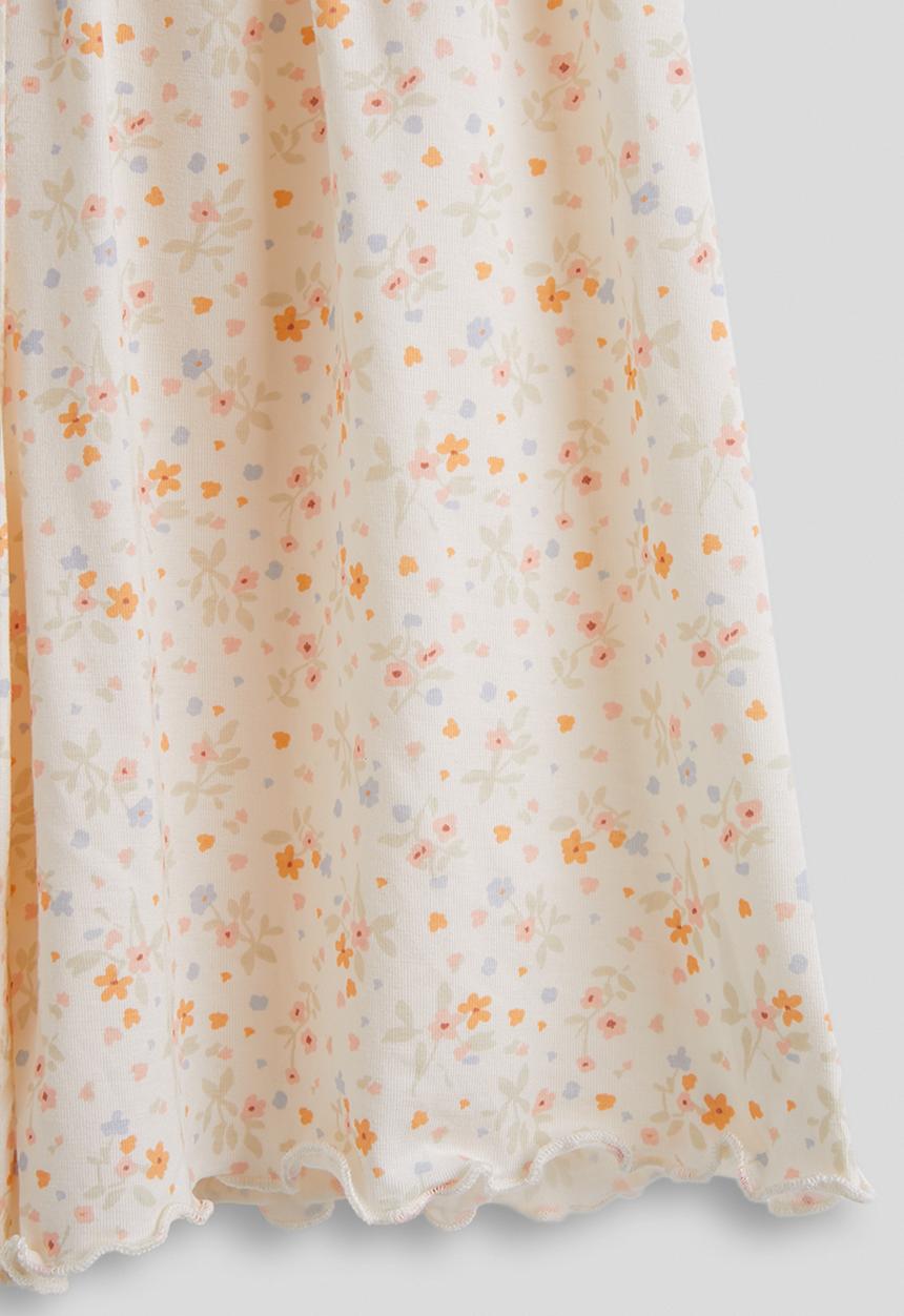 Pop Candy - Floral aop cami and shorts pj set - lt yellow