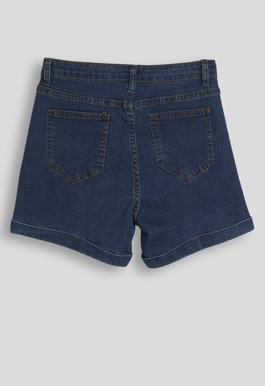 Pop Candy - Rolled cuff shorts - blue