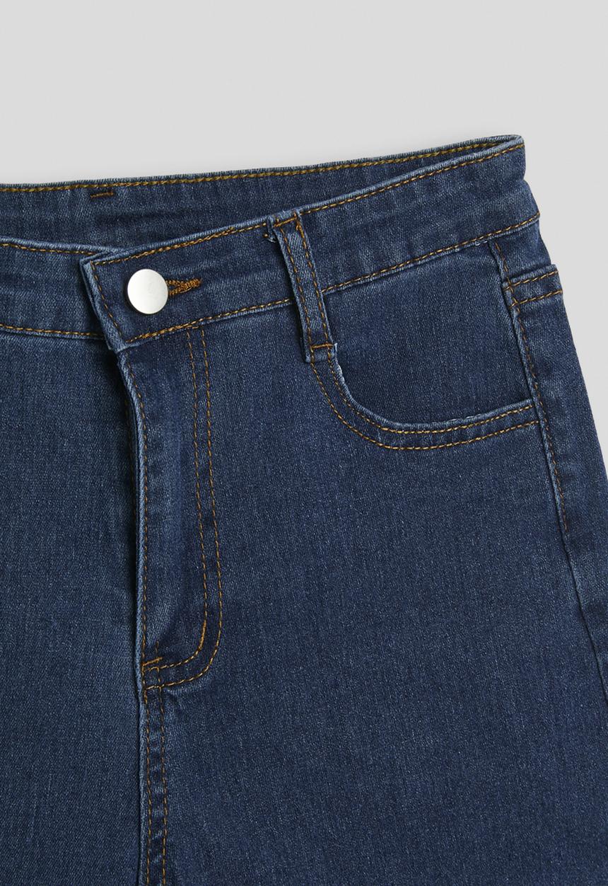 Pop Candy - Rolled cuff shorts - blue