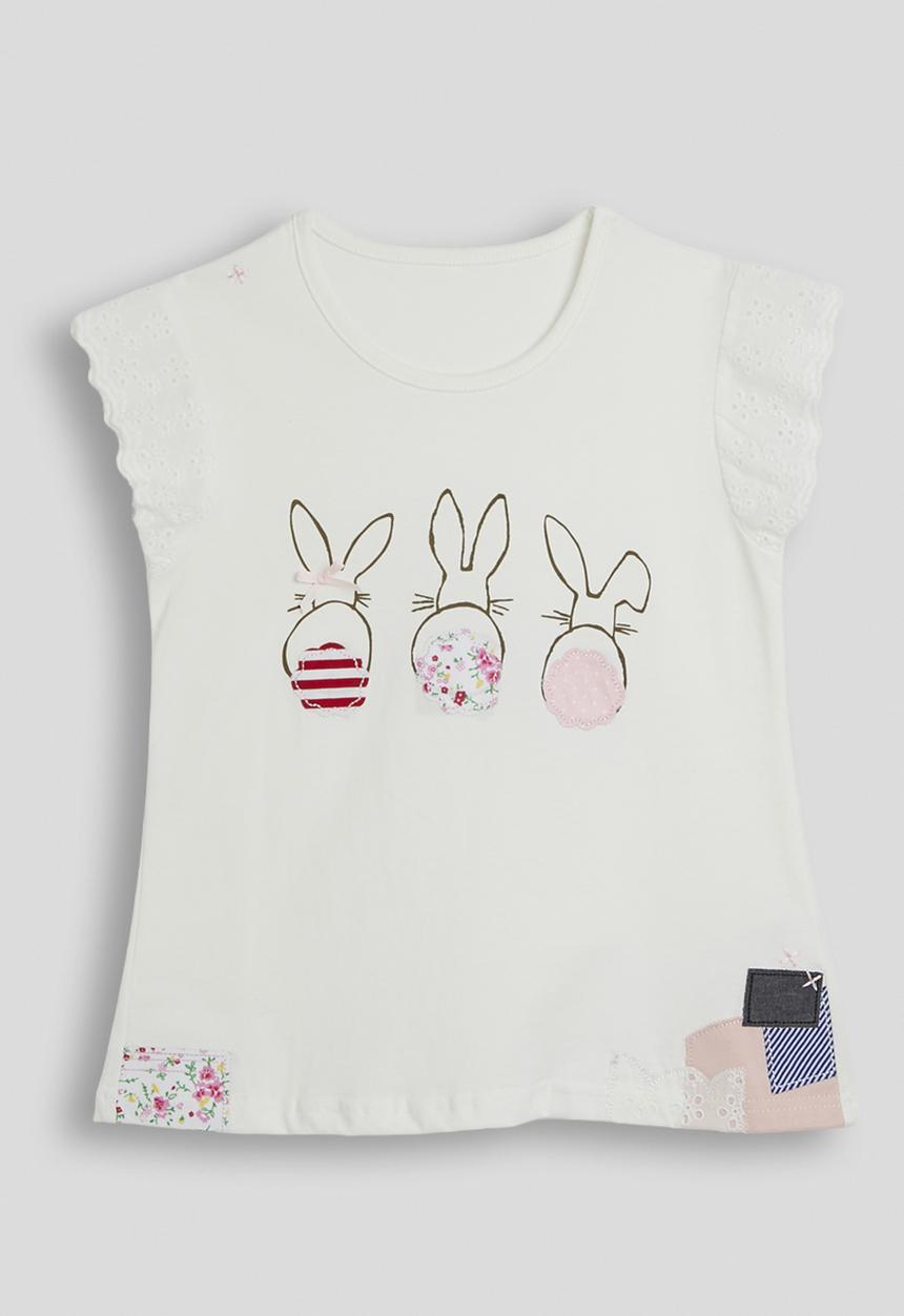 Pop Candy - Flutter sleeve graphic tee - white/multi