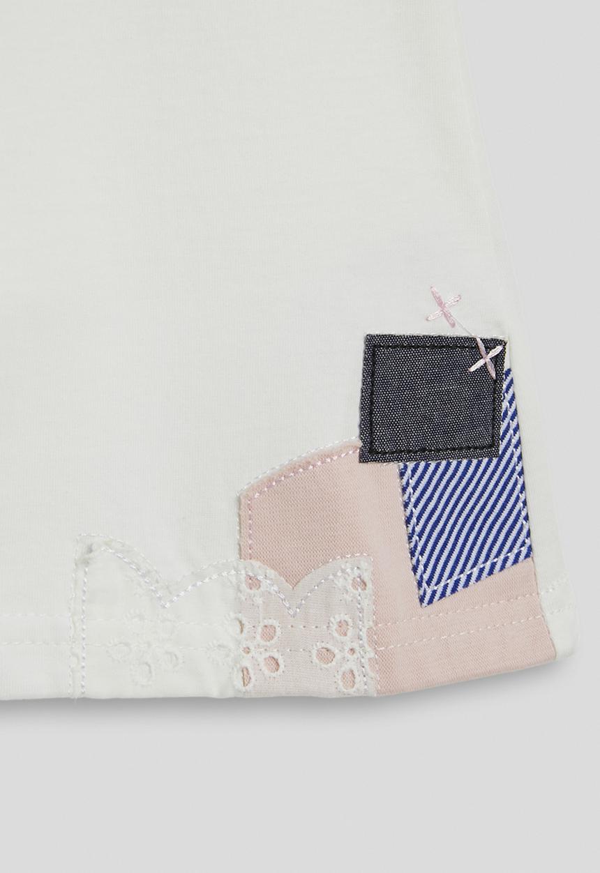Pop Candy - Flutter sleeve graphic tee - white/multi