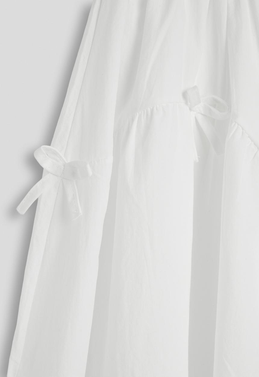 Pop Candy - Layered maxi skirt - white