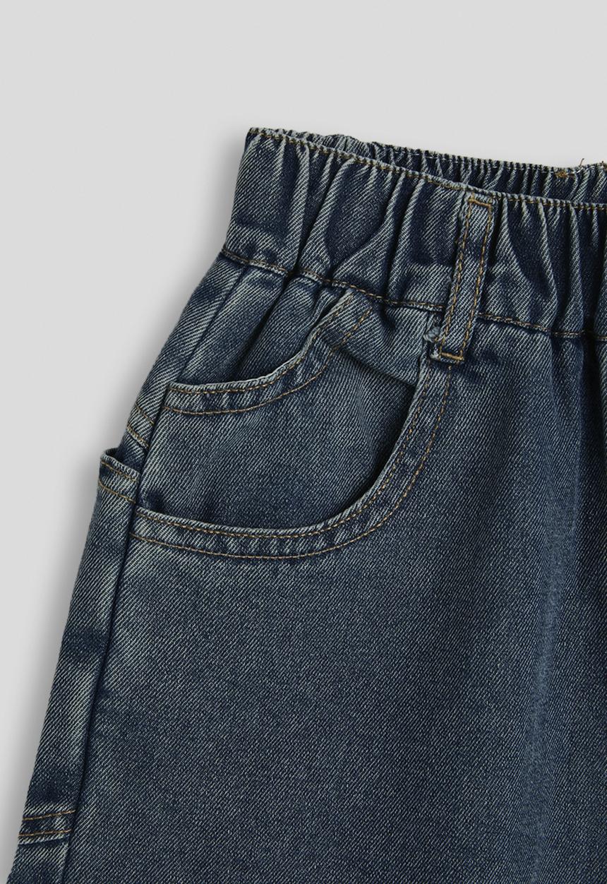 Pop Candy - Flared denim shorts - blue