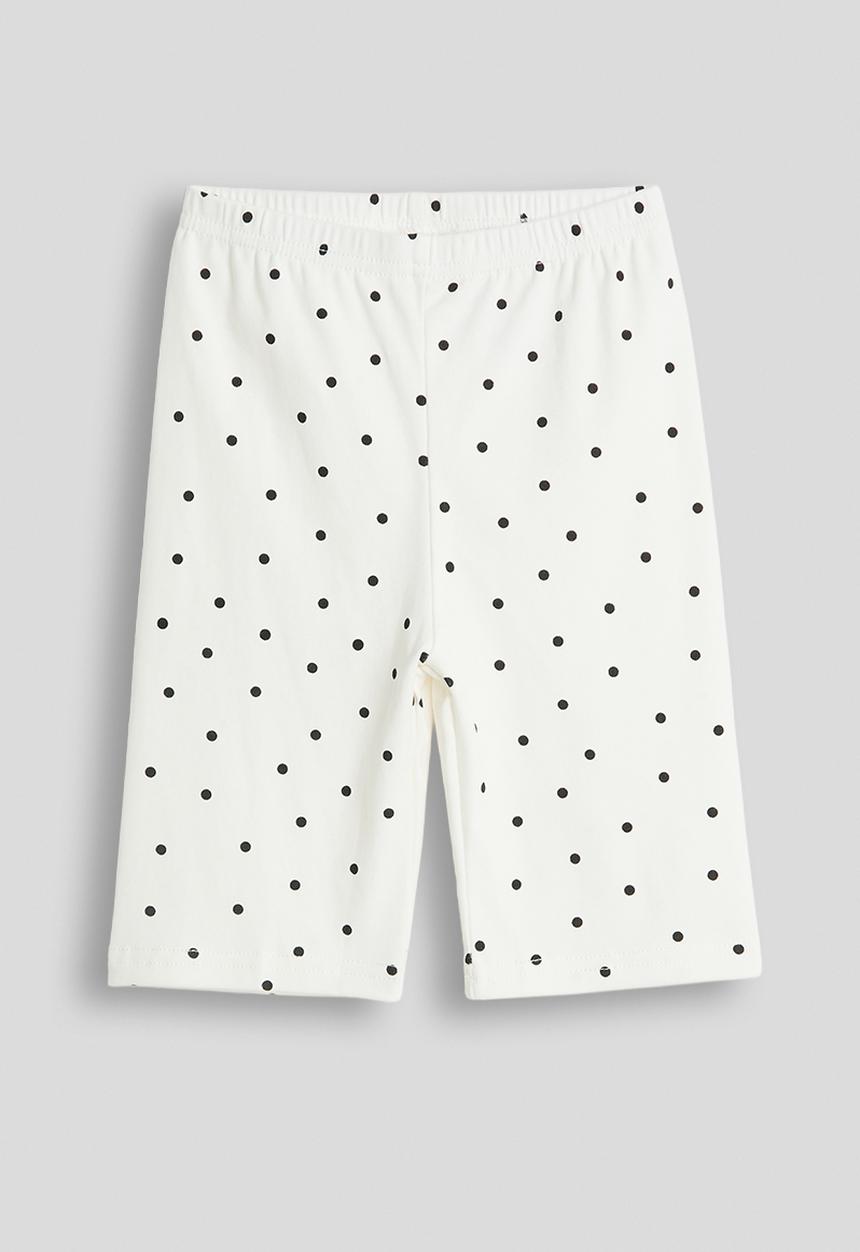 Pop Candy - Polka dot biker shorts - white