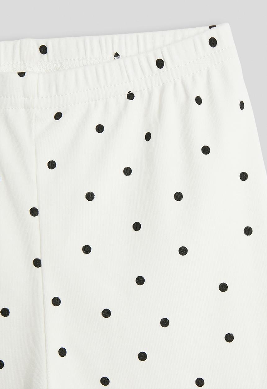 Pop Candy - Polka dot biker shorts - white